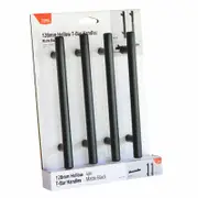 Taskmaster 128mm Black Matte Hollow T Handle - 4 Pack