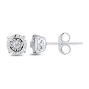 Tia Miracle Composite Diamond Earrings in 9kt White Gold