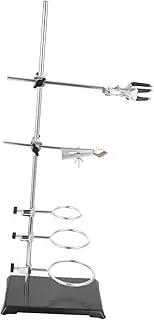 Veemoon Chemical Laboratory Retort Stand Metal Rack Detachable Lab Support for Filtration Heating Experiments for Chem Kits Laboratory Equipment