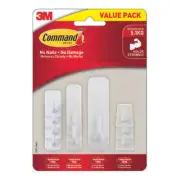 NEW 3M Command Basic Mixed Hooks 10 Pack By Spotlight