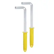 2pcs Hex Key Wrench 12mm L-Shape Hexagon Metric Wrenches with Non-slip Handle