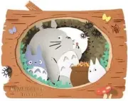 Ensky My Neighbor Totoro Paper Theater PT-084N Totoro in Log