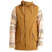Burton Womens 2020 - Sadie Rain Jacket - Wood Thrush / Creme Brulee Revel Stripe