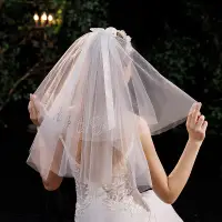 在飛比找蝦皮商城精選優惠-新款新娘結婚慶頭紗 婚紗禮服禮儀小紗 旅拍照寫真造型紗315