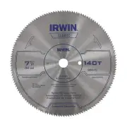 New Irwin Classic 7-1/4 140 Tooth Plywood Or Plastic Circular Saw Blade 182631