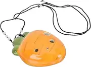 Totority Retro Easter Ocarina 6-hole Mini Flute for Beginners Durable Carrot Pottery Instrument