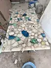 Natural White Agate Dining Table top Counter top Housewarming Furniture Decors