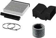 Bosch DWZ1DX1I4 Accessories for Cooker Hoods, Clean Air Standard Convection Set (5-Piece), Made in Germany