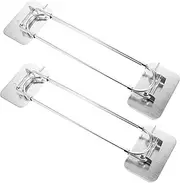 GETAJGHSD 2pcs Adjustable Rv Shower Corner Storage Bars Stainless Steel Organizer for Bathroom Versatile Shelves for Towels and Washcloths Space Saving