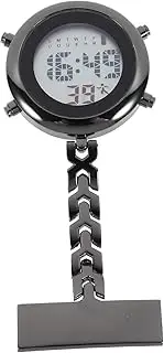 [Holibanna] Nurse Table Display Watches Digital Nurse Watch Women Woman Retro Ladies Watch Nurses Digital Fob Watch Digital Pocket Watch Electronic De Digital Breast Black Case Material: Alloy