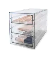 Modular Narrow 3 Drawer Storage Bathroom Supplies Makeup Essentials storage Unit