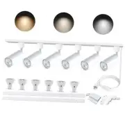 Plug in 3CCT Track Lighting Complete Kit with 2 * 3.28FT H Track Light Rails