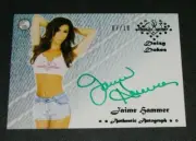 2015 Benchwarmer JAIME HAMMER #68 Daizy Dukez Green Auto/10 PLAYBOY - Penthouse
