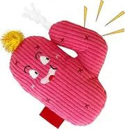 Catnip Toys for Indoor Cats | Kitten Teething Toys Cactus Cat Teaser,Safe Pillow Interactive Games with Sound, Pet Supplies Cute Dolls Teeth Cleaning for Bored Kittens Dogs