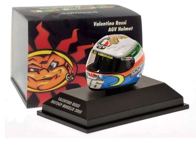 Minichamps Valentino Rossi Helmet - MotoGP Mugello 2005 1/8 Scale