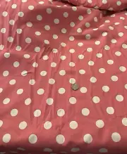 Pink With White Polka Dot Fabric BTY