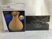 Ecobloom Spa USB Humidifier w/ Aroma Diffuser+Modern Elegance Essential Oils Set