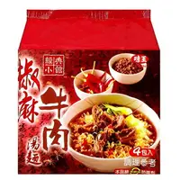 在飛比找樂天市場購物網優惠-味王 經典小館椒麻牛肉湯麵(91g*4包/組) [大買家]