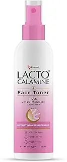 Lacto Calamine Rose Water Toner For Glowing Skin | 120ml | Gulab Jal Face Toner | Rosewater with Aloe Vera & 2% Niacinamide | Cleanses, Hydrates & Moisturises Skin | No Sulphate, Alcohol, & Parabens