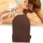 Brown Reusable Applicator Tanning Gloves Cream Lotion Mous Body CleaningY-lu