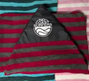 Shortboard Surfboard Sock Red Pointed Nose up to 6'