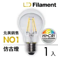 在飛比找momo購物網優惠-【TCP】LED Filament復刻版鎢絲燈泡_A60 6