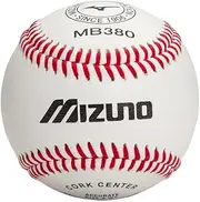 Mizuno MB380 Full-Grain Leather Youth/Adult Baseballs - Box of One Dozen (12)