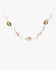 Multi Colour Beach Charm Rope Necklace