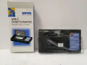SIMA VHS-C to VHS VCR Cassette Tape Adapter Model SCA - Brand New