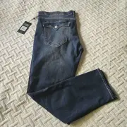 True Religion Geno Relaxed Slim Jeans Blue Flap Pockets Men Sz 40 NWT MSRP $159