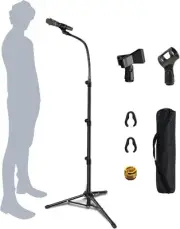 Mic Stand Boom Microphone Stands Tripod Gooseneck mic arm stand Height Blue