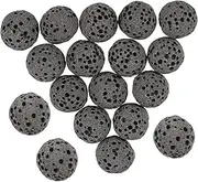 Volcanic Stone Aromatherapy Diffuser Purifier 8mm Black Non-Porous Set of 39
