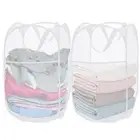 Aplter 2 Pack Mesh Pop Up Laundry Baskets, Collapsible Laundry Hampers, Folda...