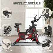 Exercise Bike Stationary Indoor Cycling Bike Home GYM Tablet Holder LCD Monitor