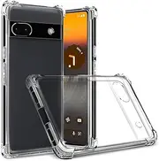 [Totill] Case for Google Pixel 6A 5G, Crystal Clear Case with Shockproof Bumper, Anti-slip Transparent Phone Cover for Google Pixel 6A (6.1 Inch)