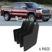 For GMC Sierra 1500 4 PCS Front & Rear Splash Mud Guards Mud Flaps Pickup Black