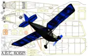 ABC Robin 1/12 Scale Electric 25" WS RC Airplane Laser Cut Balsa Short Kit