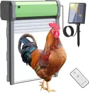 Automatic Chicken Coop Door Solar Powered-with APP Timer, Light Sensor Chicke...