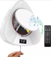 Portable CD Player with Bluetooth, Wall Mountable CD Music Player with Built-In