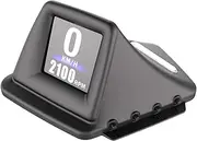 Car HUD Display, OBD+ Gauge High Definition Speedometer Car Diagnostic Tool OBD Fault Code Elimination Safe Driving Computer Over Fault Alarm for All Vehicles Black