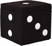 Polyester Ottomans with Highly Elastic Sponge Filling Stylish Square Short Ottoman Stool Upholstered Storage Ottoman