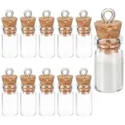 16 Pcs 1ml Mini Glass Jar Bottles with Cork Stoppers Glass Vials for DIY Crafts