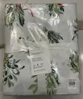 Pottery Barn Mistletoe Sheet Set Twin XL Extra Long Christmas 4pc New