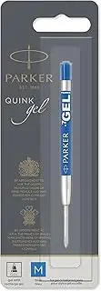 [PARKER] QUINK Gel Ink Refill, Medium Tip (0.7mm), Blue, 1 Count