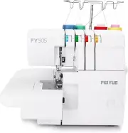 FEIYUE FY505 Serger Overlock Machine with 2/3/4 Thread Capability, Built-in Roll