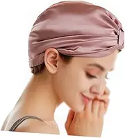 Mikinona Silk Bonnet for Sleeping Drying Hat Fast Drying Hair Cap Soft Comfortable Ideal for Home Travel