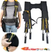 H-type Padded Heavy Duty Work Belt Braces Suspenders Reducing Waist Weight Tool