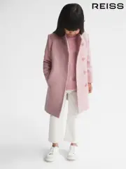 Reiss Pink Kia 9-12 yrs Wool Blend Coat (U77085) | $220