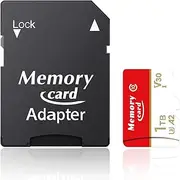 Micro SD 1024GB MicroSDXC Memory Card UHS-I (U3), V30 4K A2, Class 10 Compatible, High Speed MicroSD Card, SD Adapter Included Expanded Storage for Switch, Gaming Devices, Smartphones, Tablets