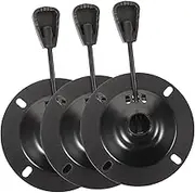 DOITOOL 3pcs Swivel Chair Replacement Base Plate Heavy Duty Mechanism for Office Task Chairs Construction Easy Installation Compatible with Rolling Stools